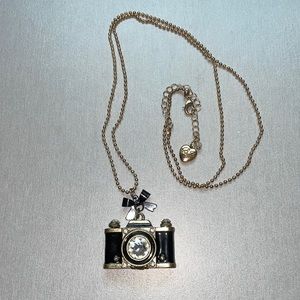 Betsey Johnson Camera Pendant and 32 Inch Chain plus 3 Inch Extender